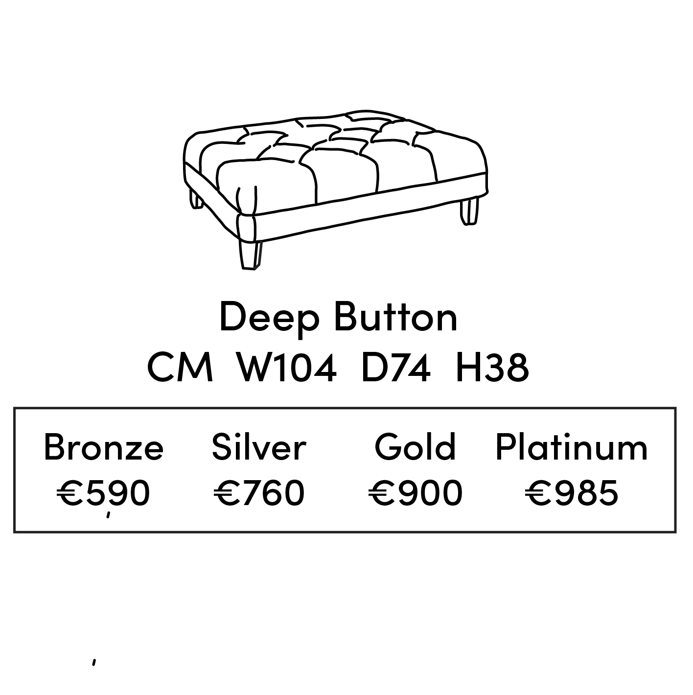 Ottoman Deep Button Footstool