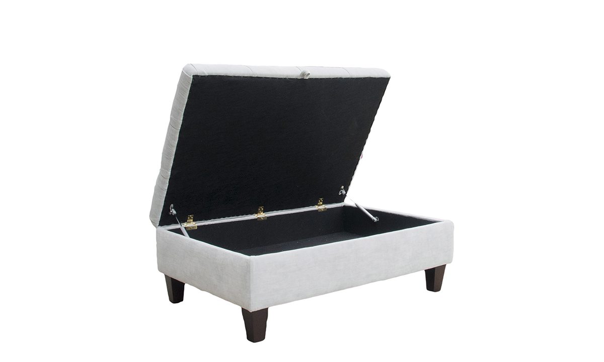 Ottoman Storage Deep Button Footstool