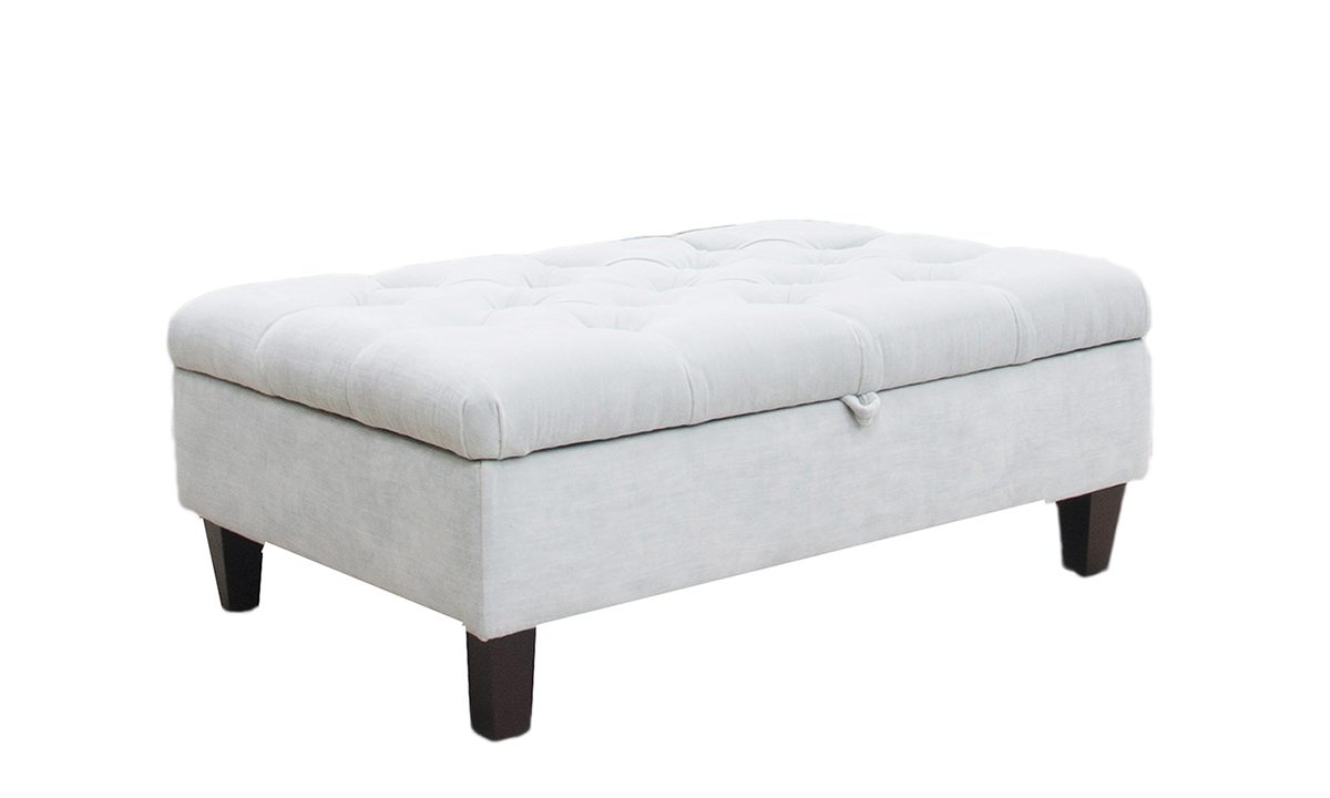 Ottoman Storage Deep Button Footstool