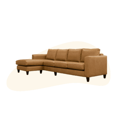 Leather Solo 4 Seater Chaise End