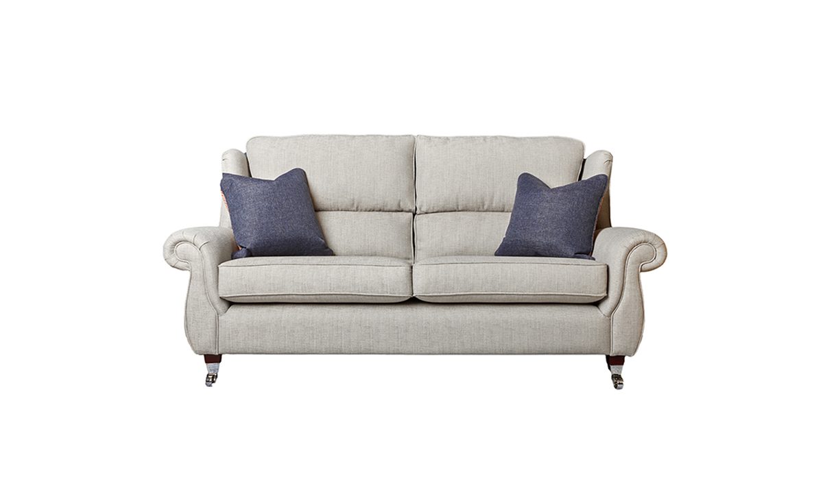 Greville 2 Seater Sofa in Volkan Plain Cinder