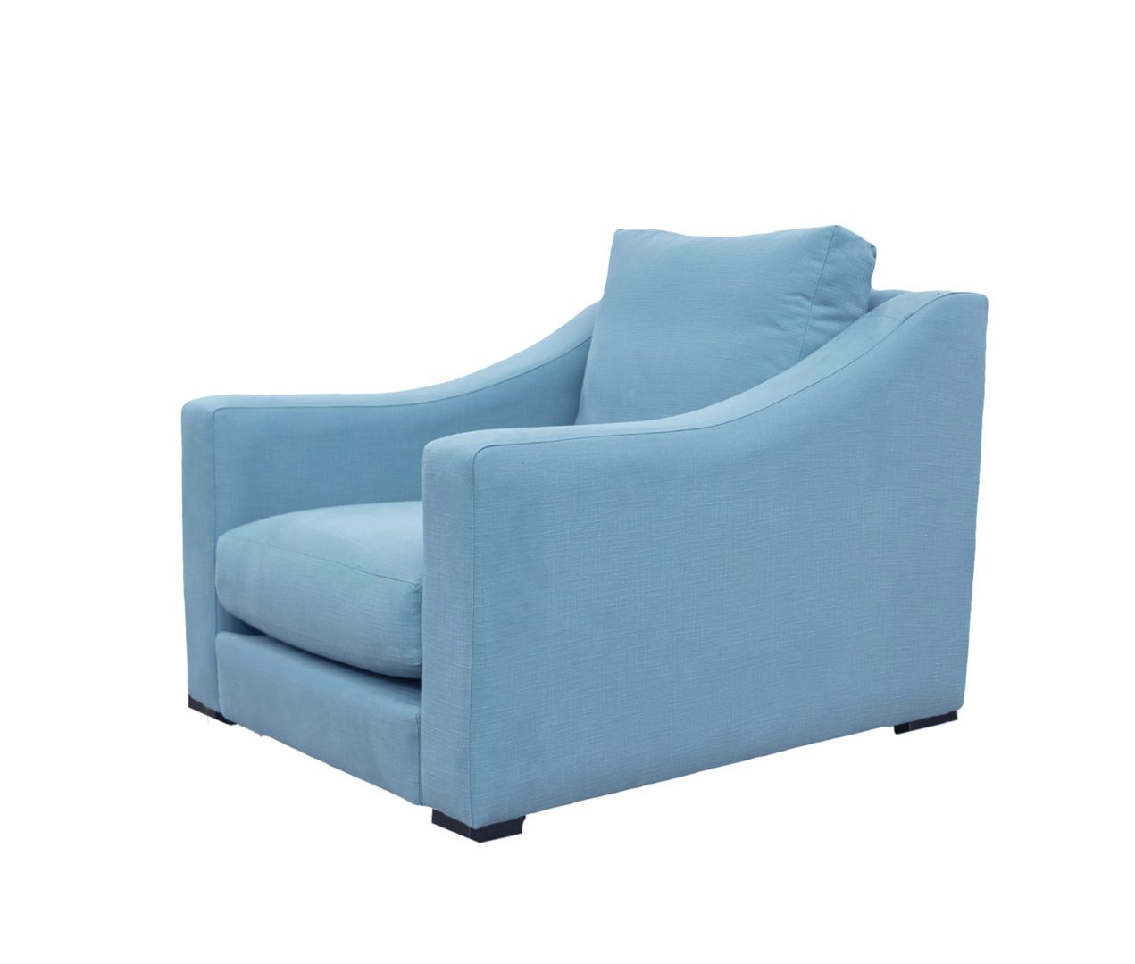 Heidi Chair in Downham French Blue, Gold Collection Fabric - 405767