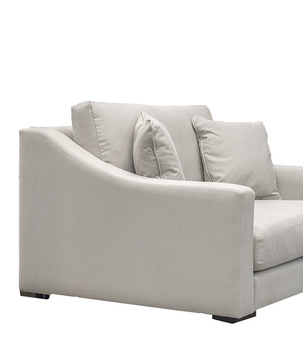 Heidi Love Seat Sofa in Downham Fossil - 406308