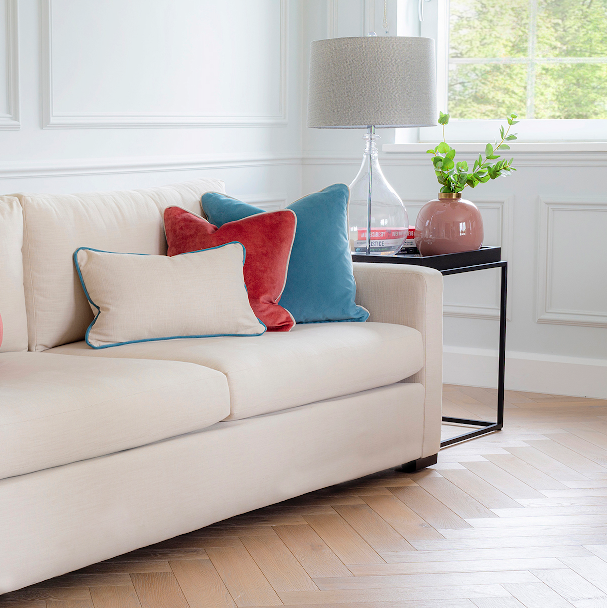 Hudson 2 Seater in Plush Ivory