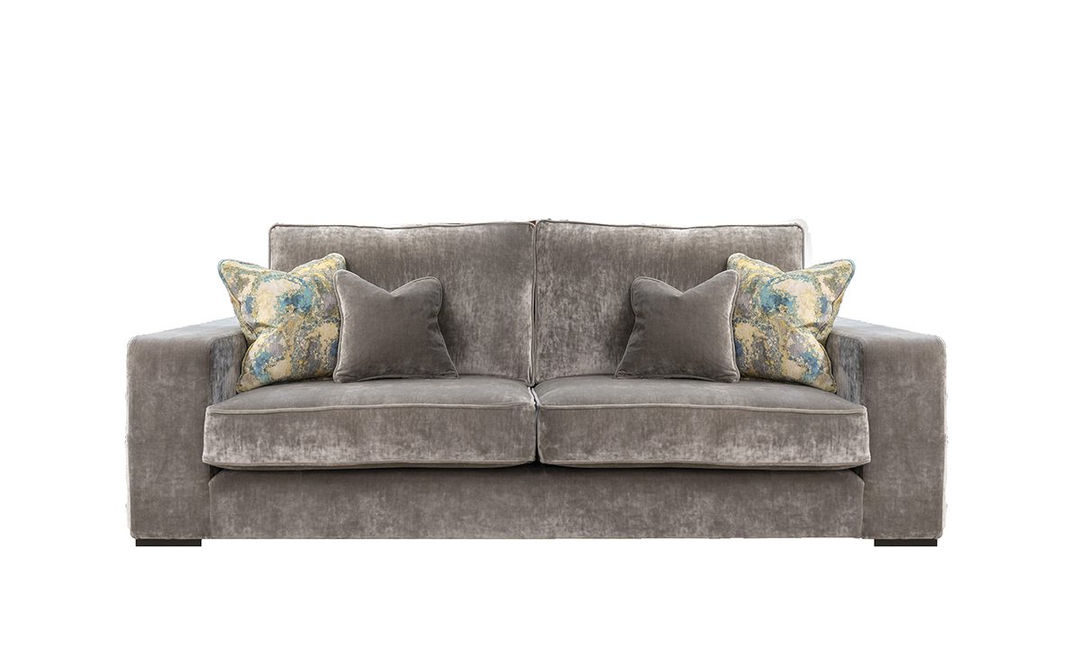 Antonio 3 Seater in Boulder Silver