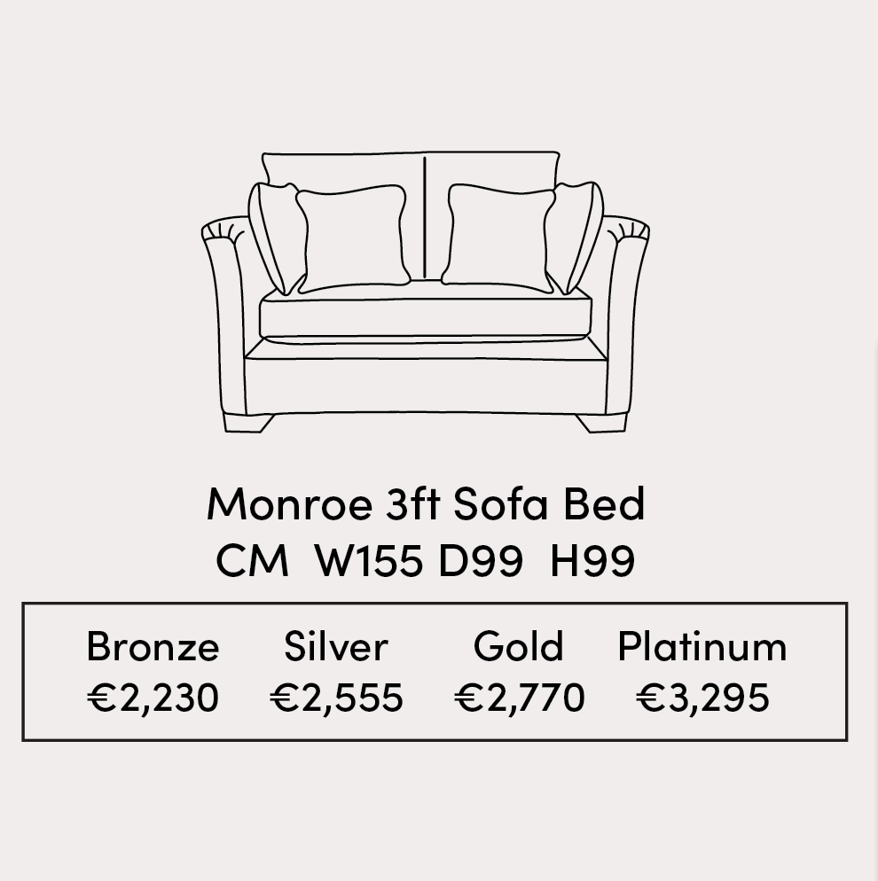 Monroe 3ft Sofabed