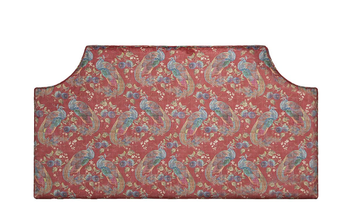 Maddox Headboard in Peacock Cranberry