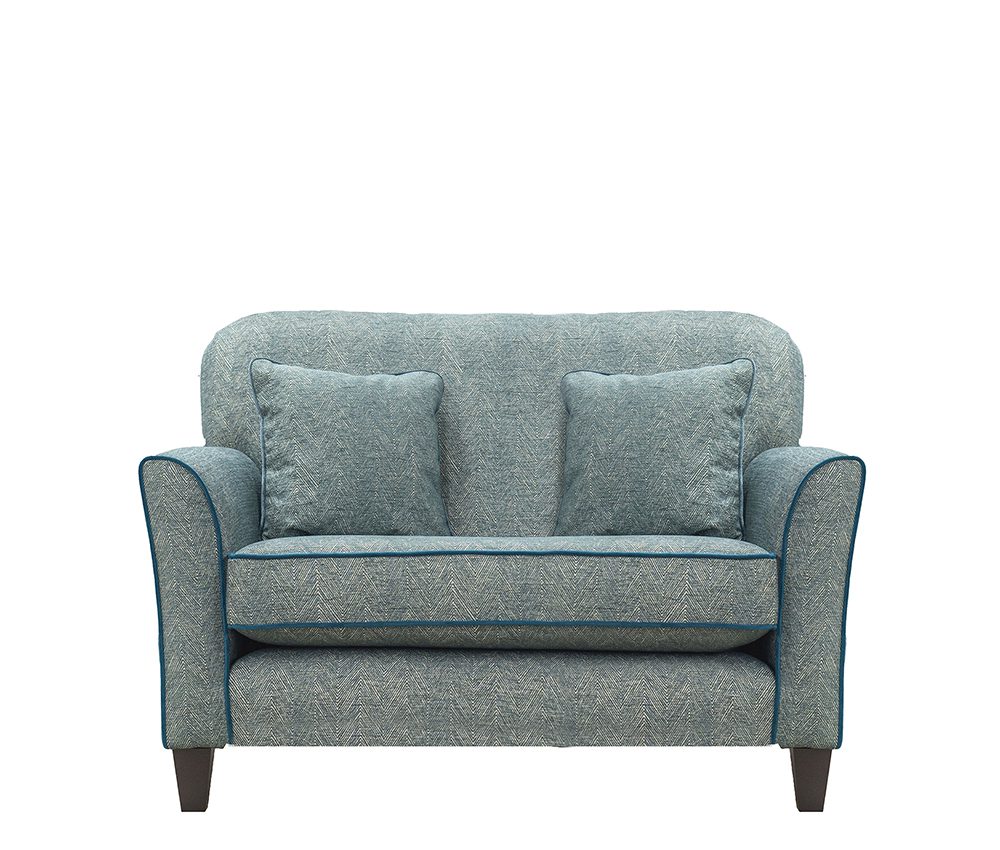 Dylan 2 Seater Sofa in Loisa Herringbone Ocean - 406618