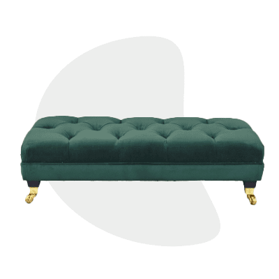 Ottolong Deep Button Footstool