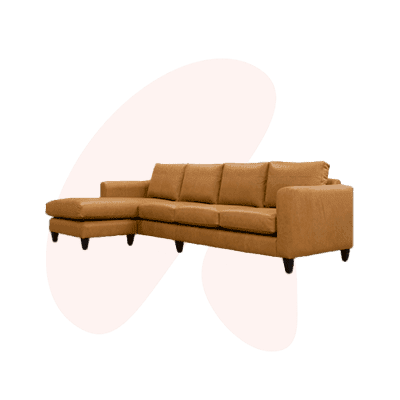Leather Solo Chaise End Sofa