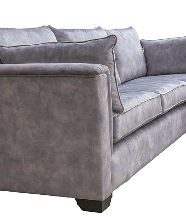 Monroe 3 Seater Chaise End Sofa in Lovely Armour