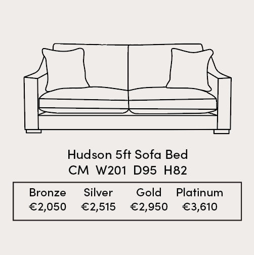 Hudson 5ft Sofa Bed Specification