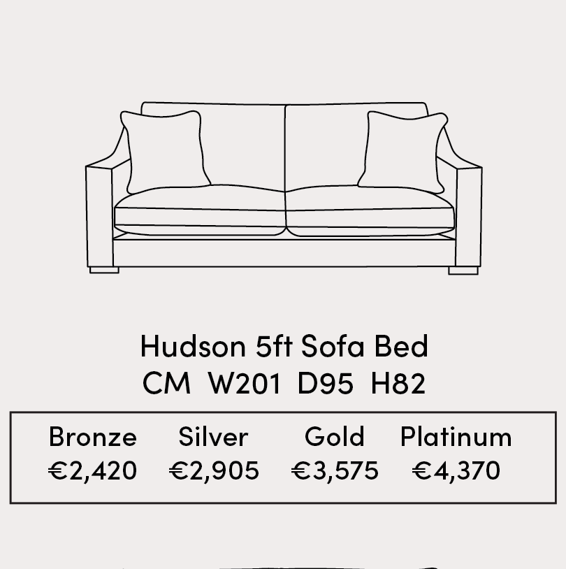 Hudson 5 ft Sofa Bed
