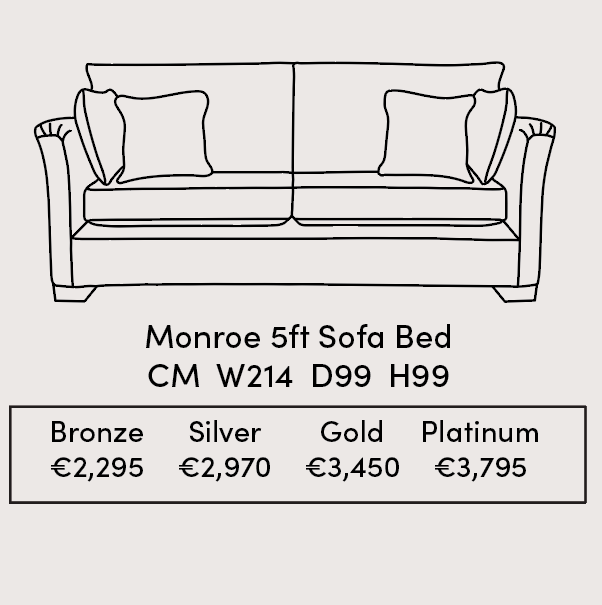 monroe 5ft Sofa Bed