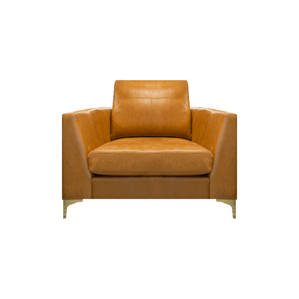 LEATHER BALTIMORE CHAIR MUSTANG TAN
