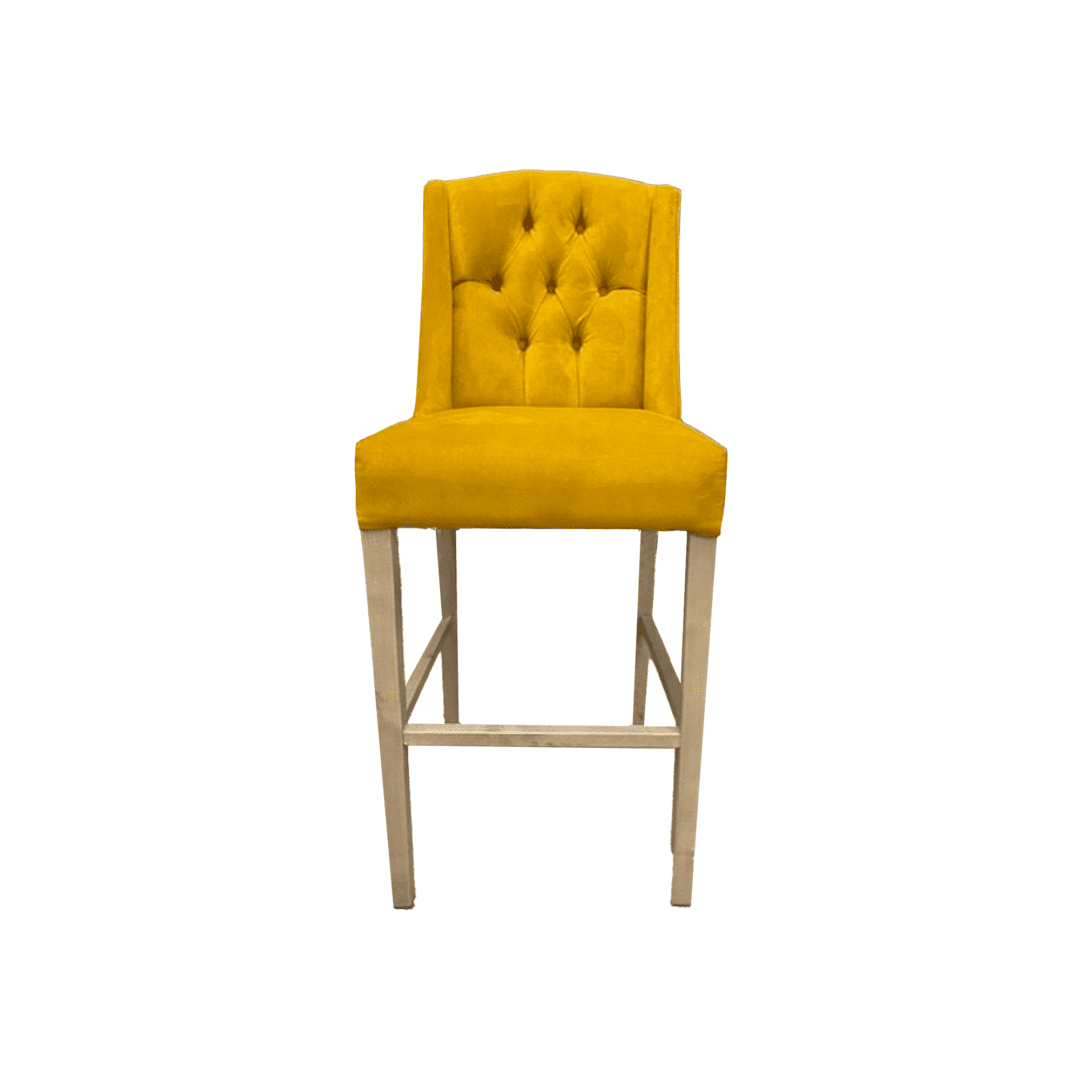 Emmy Buttoned Back Bar Stool