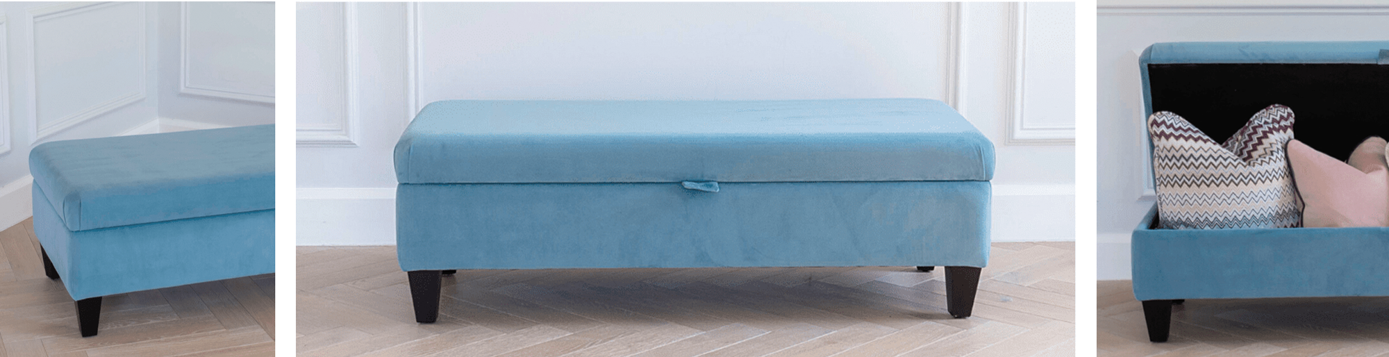 Ottolong Storage Bench Blue
