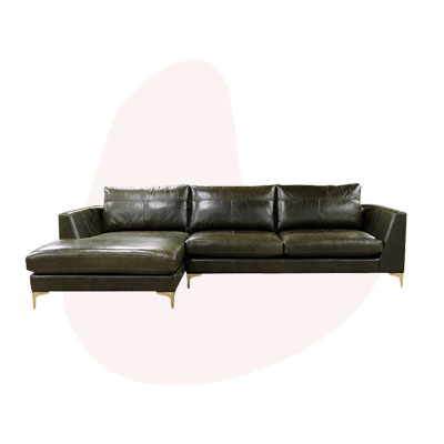 Leather Baltimore Lounger Sofa
