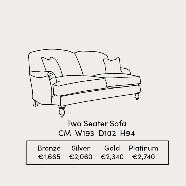 Willow 2 Seater Specification