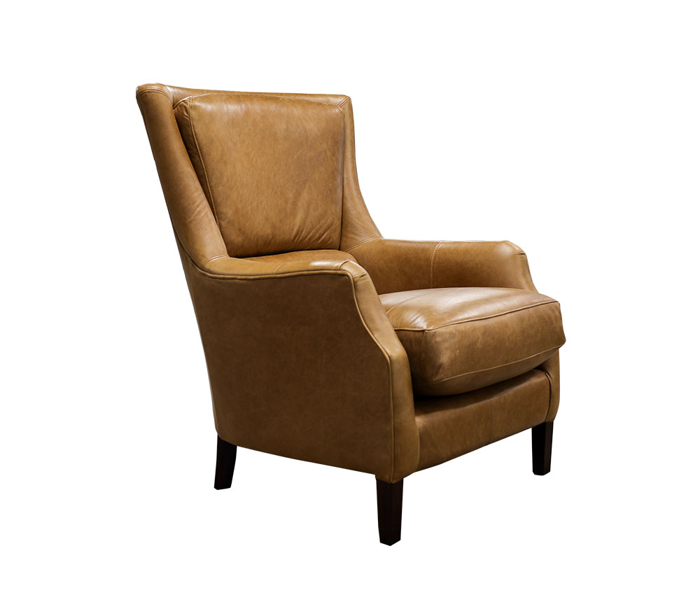 Leather Harvard Chair in Mustang Light Tan