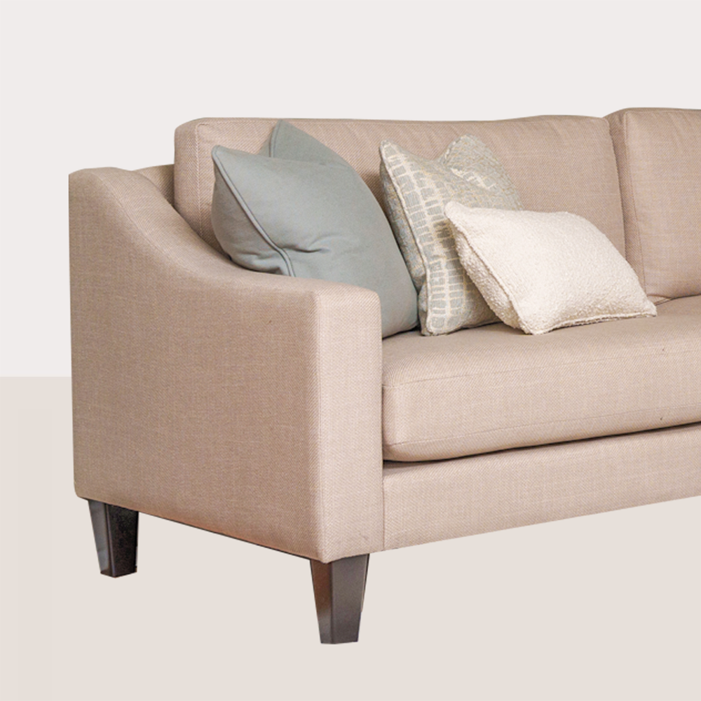 Heidi Corner Sofa in Edgar Beige Linen Fabric