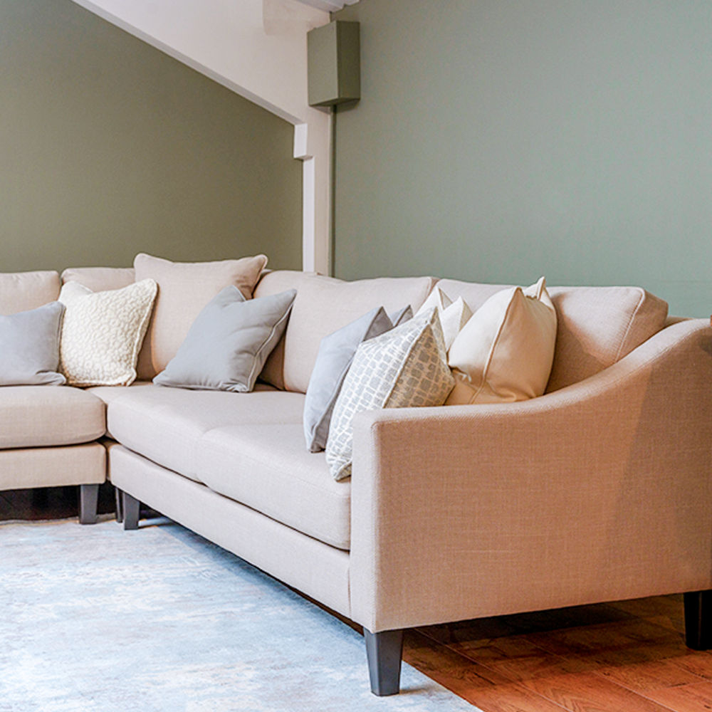 Heidi Corner Sofa in Edgar Beige Linen Fabric