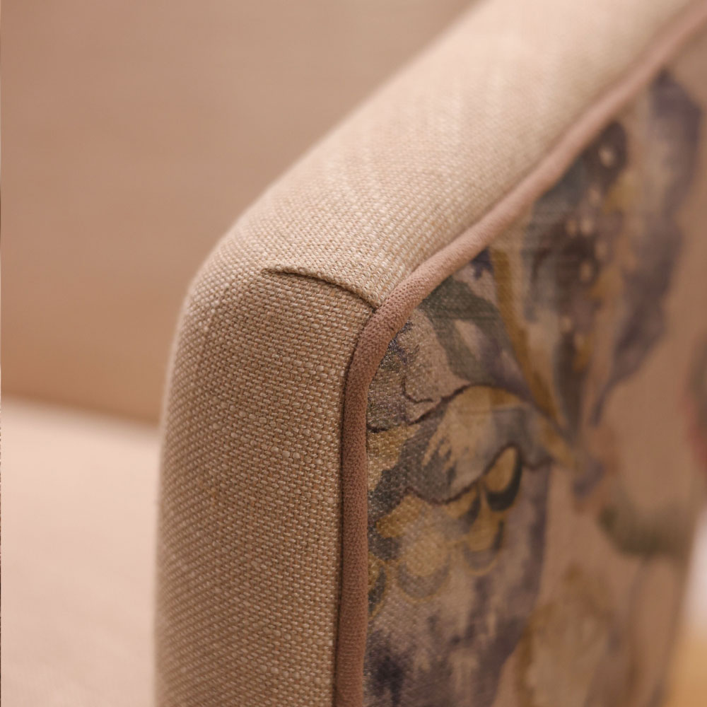 Odette Chair in Penny Multi and Antwerp Blush Piped