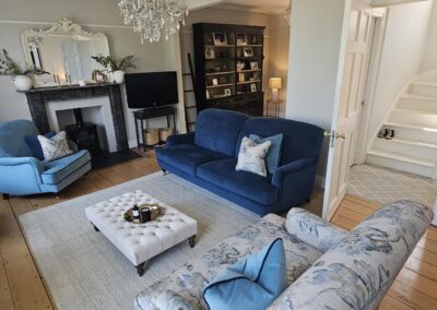 The Willow Sofa & Deep Button Ottoman