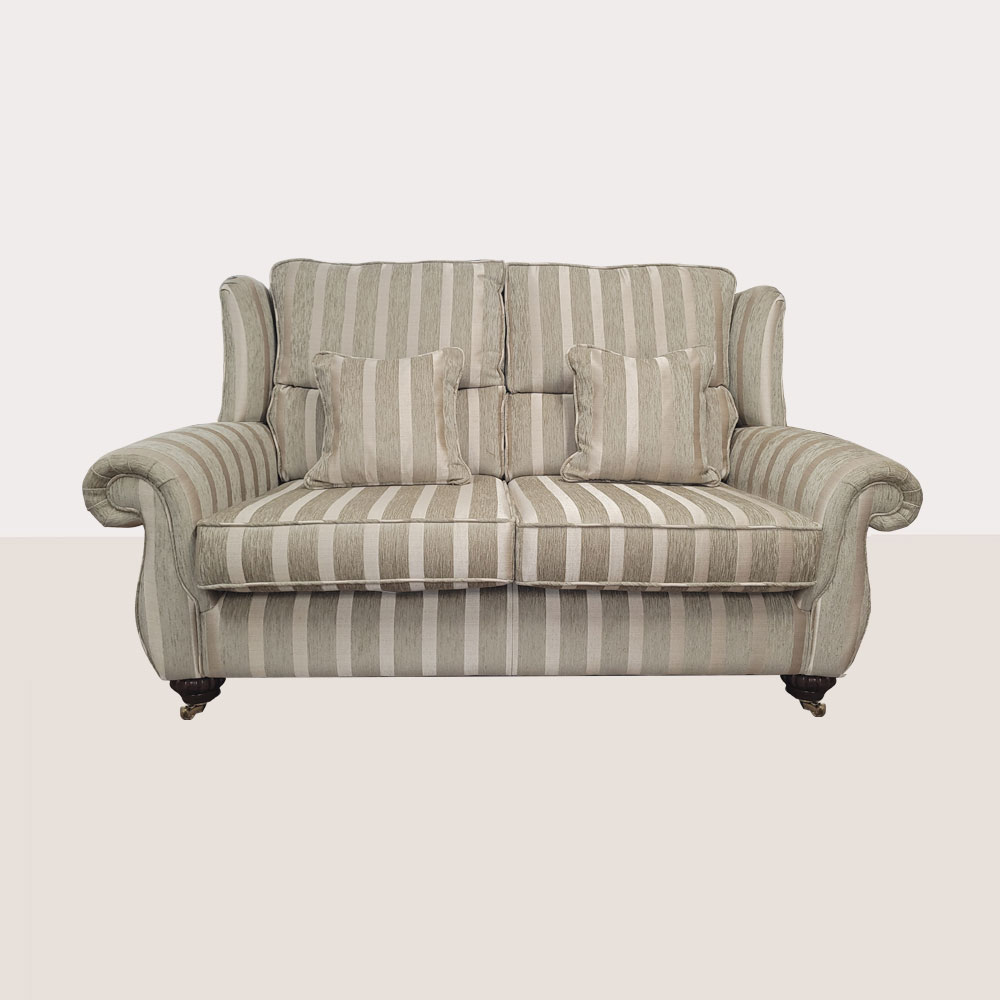 Greville 2 seat in Burton Stripe Champagne