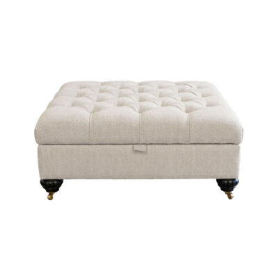 Ottogrand Deep Button Storage Footstool