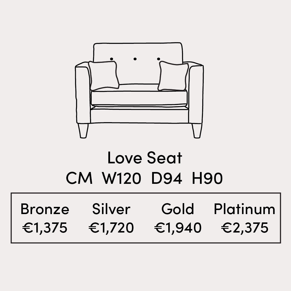 Boland Love Seat Spec