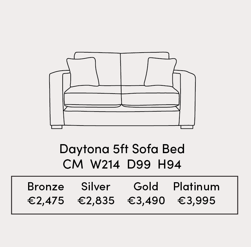 Daytona 5 Ft Sofa Bed Specification