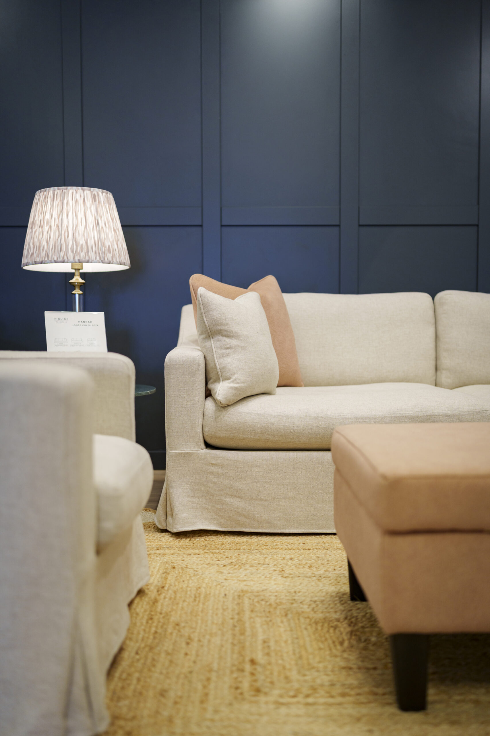 Detail of Finline upholstery and cushions