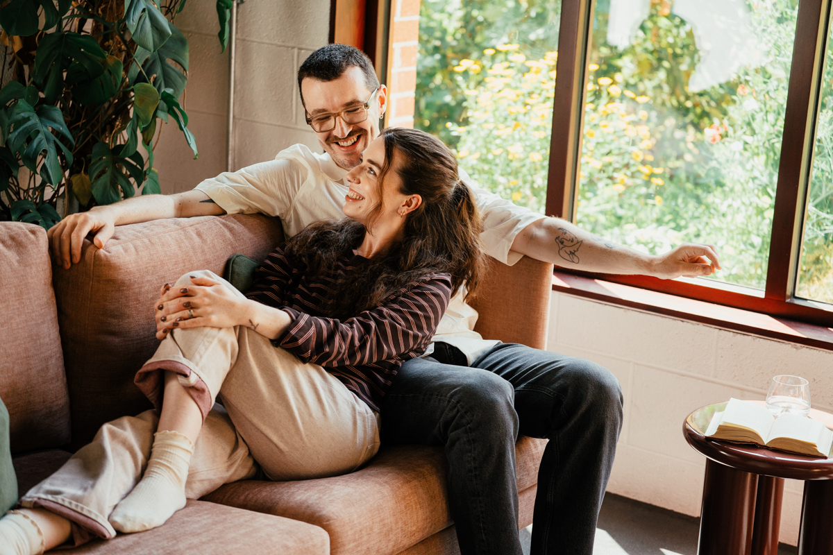 Molly and Garth's first home, styled around the Marco Sofa.